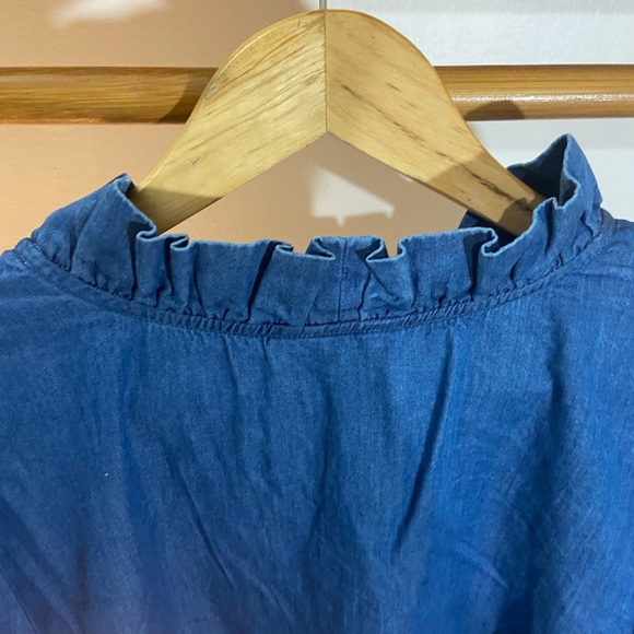 Crown & Ivy Denim Tops. Size- L - Picture 9 of 11